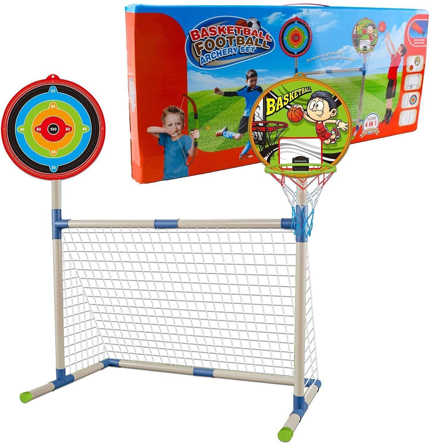 Junior Archery Sets - 3 in 1 Outdoor Games Sports Basketball Football Archery Play Set for Kids Sports & Outdoor - Tophatter Daily Deals