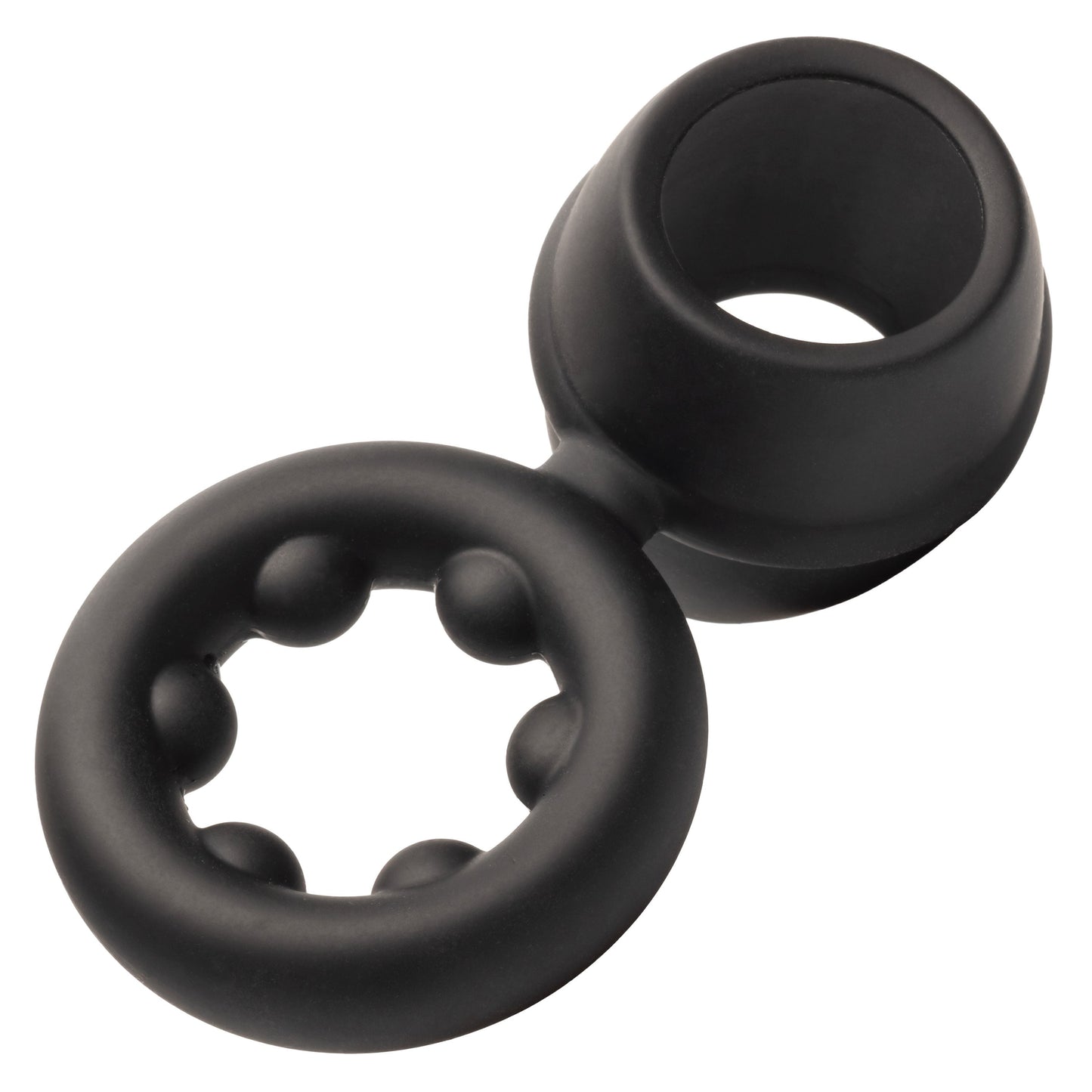 Alpha Liquid Silicone Dual Magnum Ring Black Stretchy Comfortable Size > Cock Ring > Sling - Tophatter Daily Deals