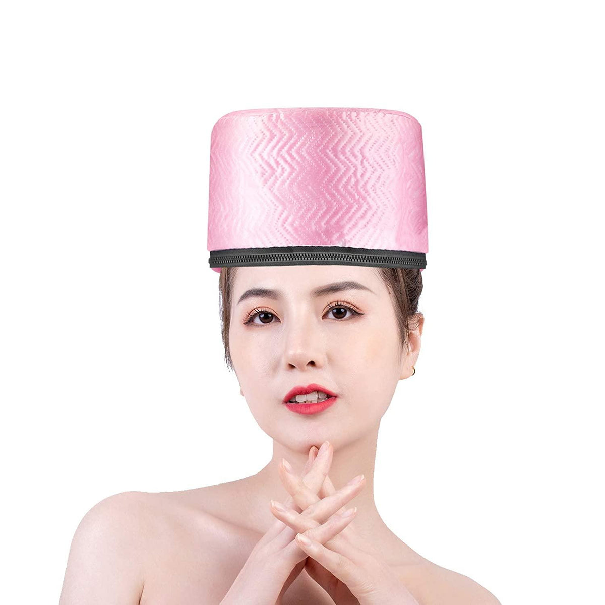 Steaming Hair Cap - Hair Steamer Electric Hair Care Hat, 3 Mode Hair Steamer Cap Electric Hair Heating Cap Thermal Treatment Hat (EU) Apparel & Accessories - Tophatter Daily Deals