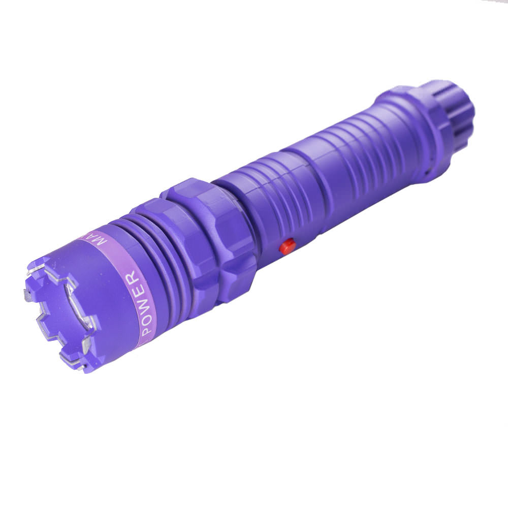 Purple Max Power Stun Gun 10 Million Volt Rechargeable LED Flashlight New! - Tophatter's Guns'N'Weapons Store Collectible Weapons - Tophatter Daily Deals