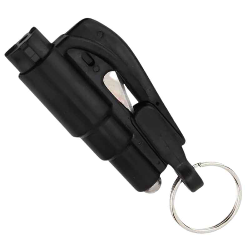 The Car Hack 3 in 1 Auto Safety Tools Keychain Black Home Protection - Tophatter Daily Deals