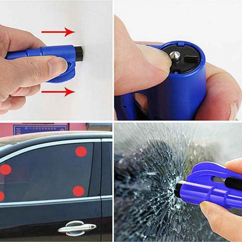 The Car Hack 3 in 1 Auto Safety Tools Keychain Home Protection - Tophatter Daily Deals