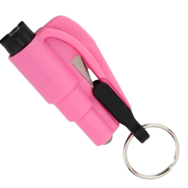 The Car Hack 3 in 1 Auto Safety Tools Keychain Pink Home Protection - Tophatter Daily Deals