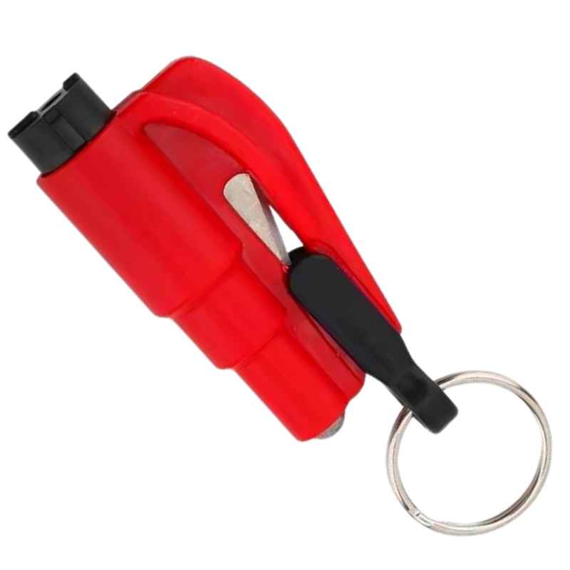 The Car Hack 3 in 1 Auto Safety Tools Keychain Red Home Protection - Tophatter Daily Deals