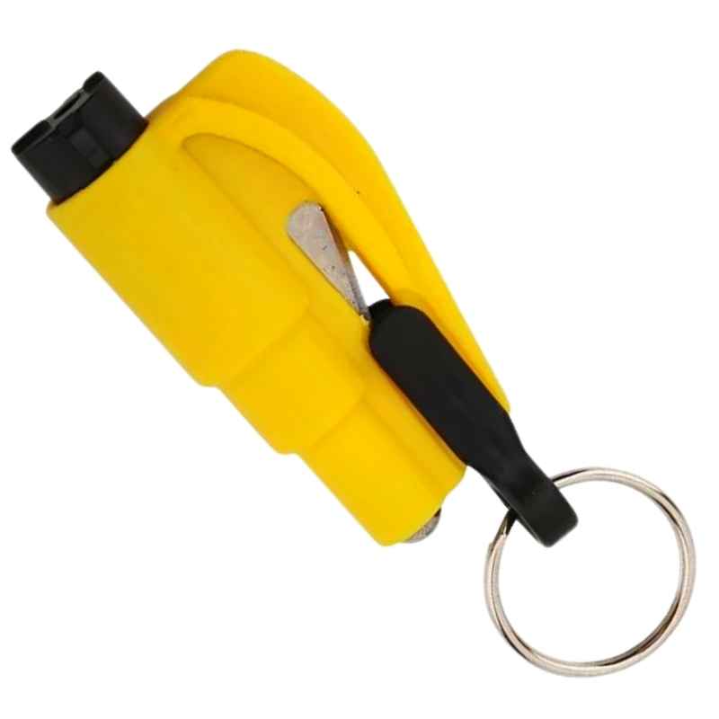 The Car Hack 3 in 1 Auto Safety Tools Keychain Yellow Home Protection - Tophatter Daily Deals