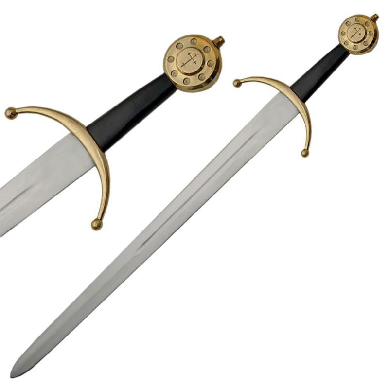 Knights Classic Medieval War Broad Sword - TOPHATTER'S ARMORY DEALS Collectible Weapons - Tophatter Daily Deals