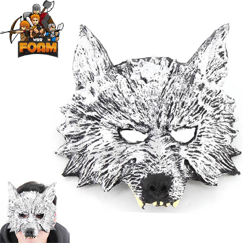 Wolf Head Mask for Costume Cosplay Halloween Masquerade - TOPHATTER'S ARMORY DEALS Collectible Weapons - Tophatter Daily Deals