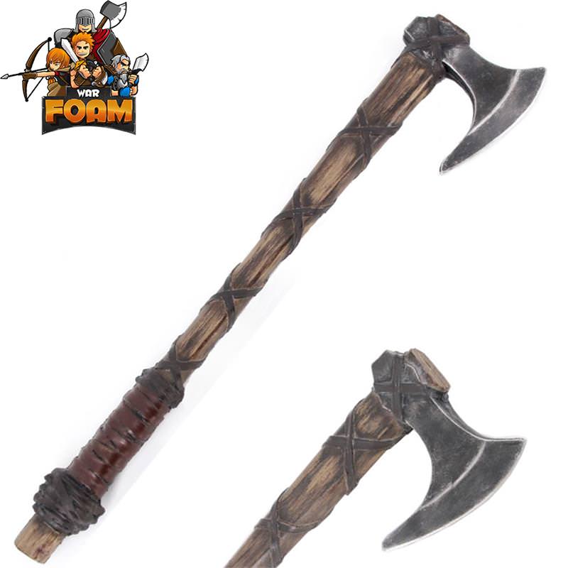 25" Medieval Foam Viking Battle Axe Costume Cosplay Prop Weapon Collectible Weapons - Tophatter Daily Deals