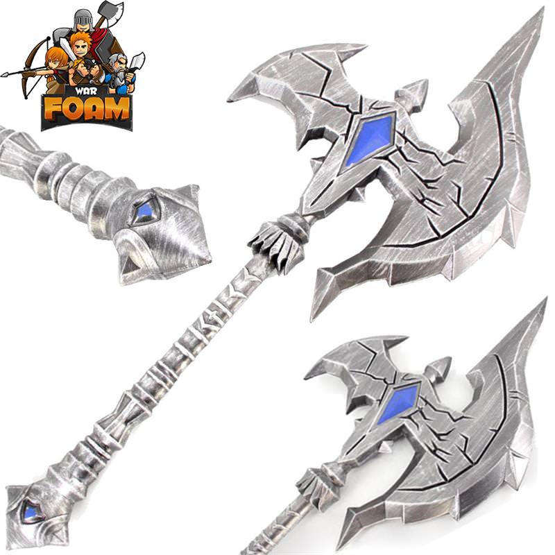 36" Fantasy Two Handed War Foam Battle Axe Costume Prop Weapon Collectible Weapons - Tophatter Daily Deals
