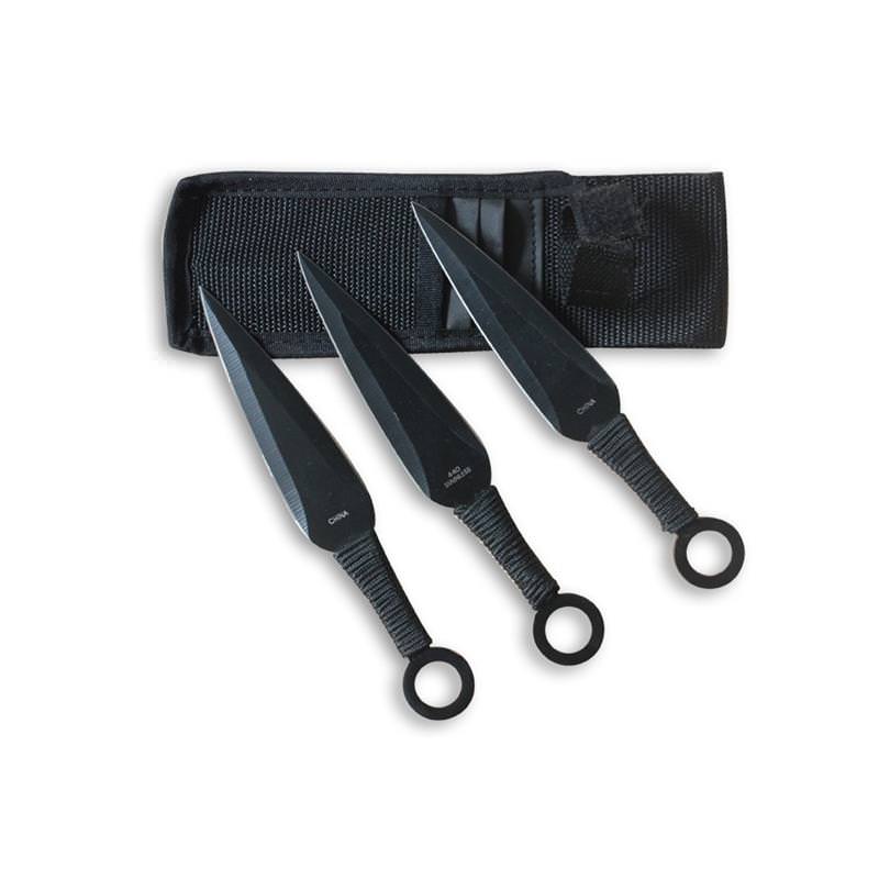 Kunai Uzumaki Anime Manga Throwing Knives 3 Pcs Set 2.8MM Thick Blades - Tophatter's Guns'N'Weapons Store Collectible Weapons - Tophatter Daily Deals