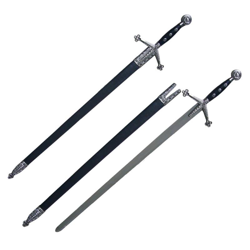 Celtic Medieval Scottish Royal Claymore Arming Sword With Scabbard - Tophatter's Guns'N'Weapons Store - FREE SHIPPING Collectible Weapons - Tophatter Daily Deals