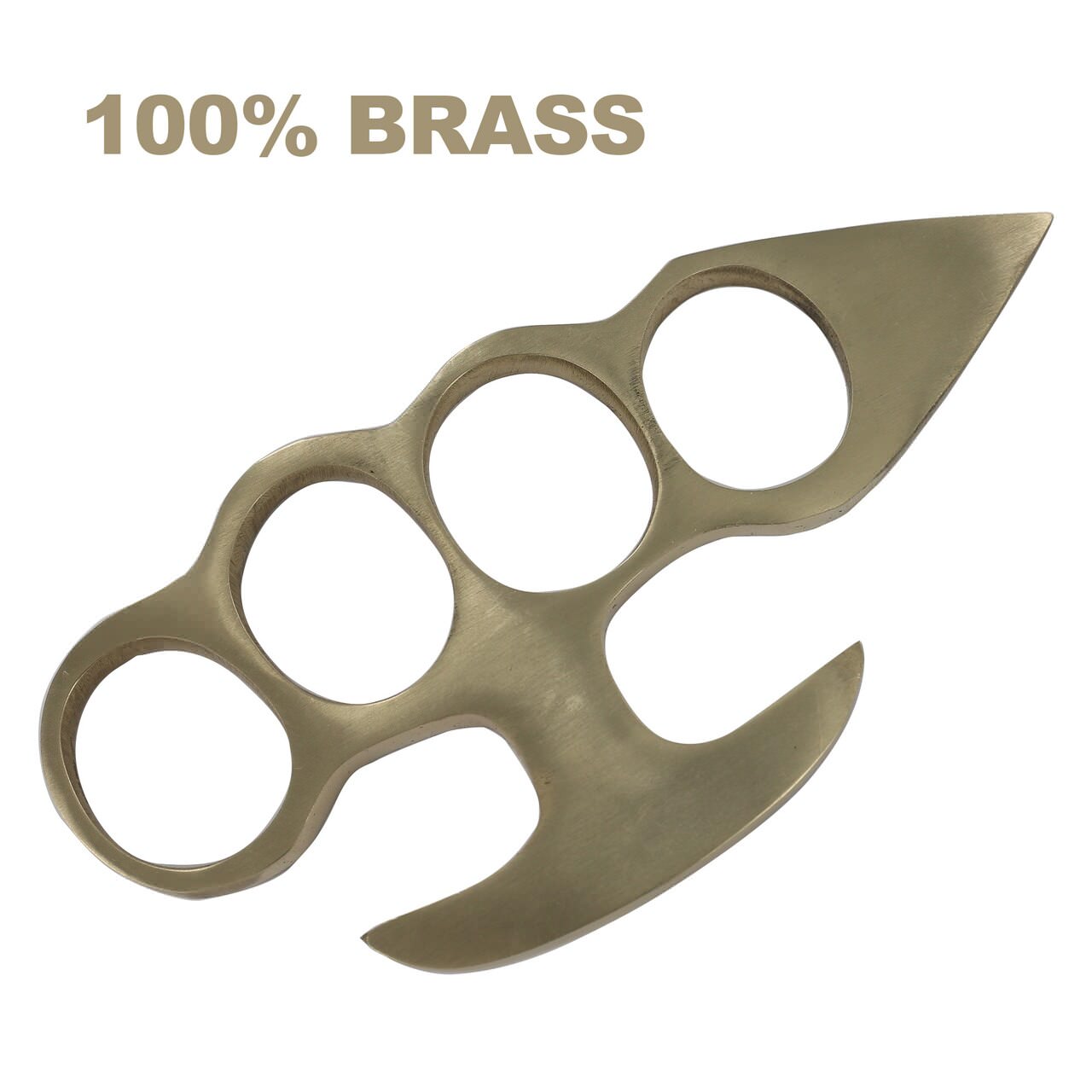 100% Pure Brass Knuckleduster Novelty Paper Weight Accessory - TOPHATTER'S ARMORY DEALS Collectible Weapons - Tophatter Daily Deals