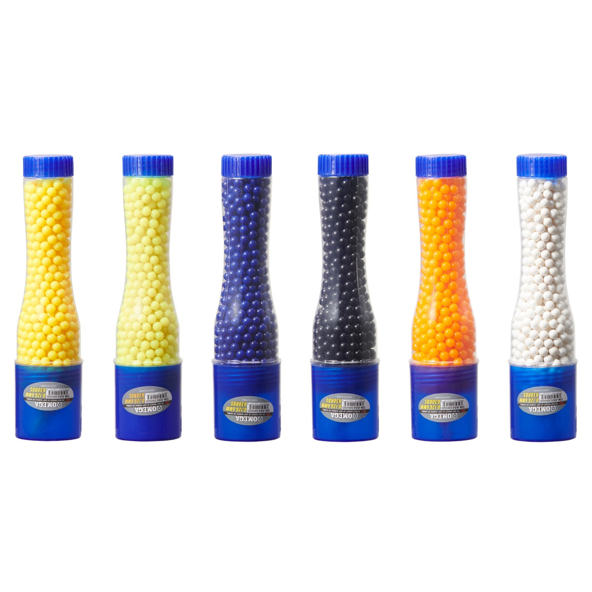 Omega 630 Round Hand Grenade Style 0.12g BB Bottle Mix Colors - Tophatter's Inc. Weapons Store Online Collectible Weapons - Tophatter Daily Deals