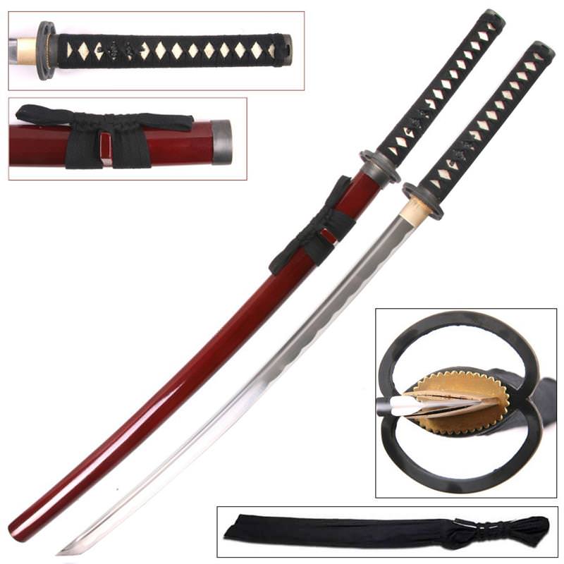 Carbon Steel Miyamoto Handmade Samurai Katana Sword Collectible Weapons - Tophatter Daily Deals