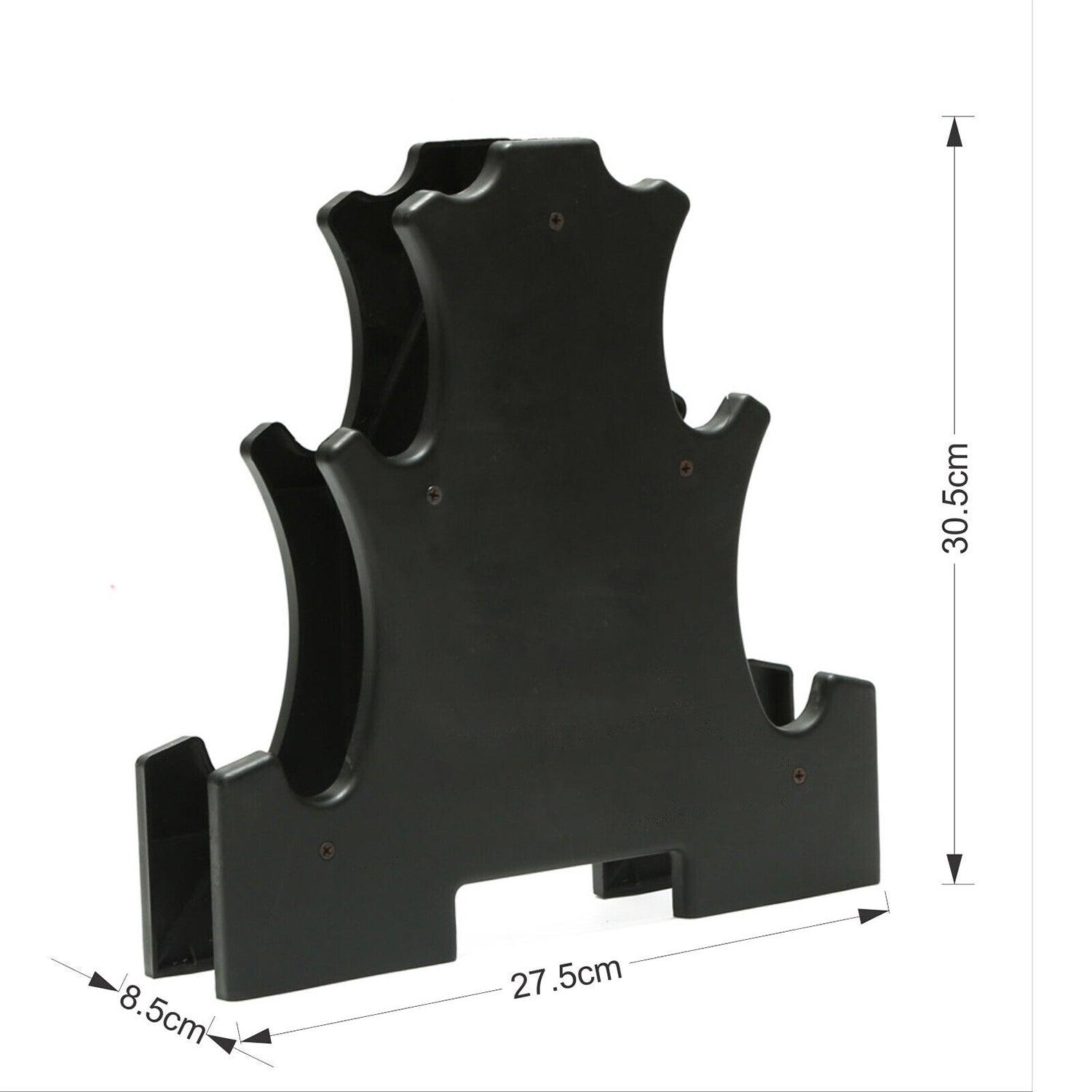 Weights Rack UK - 3 Tier Dumbbell Stand Rack Storage Weight Tree Holder Exercise & Fitness - Tophatter Daily Deals