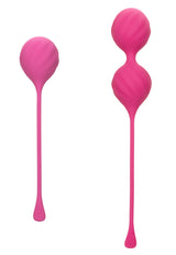 Cal Exotics Kegel Training 2-Piece Set Pink Silicone Weights 25g and 45g for Pelvic Floor Strengthening > Sex Toys For Ladies > Kegel Exercise - Tophatter Daily Deals