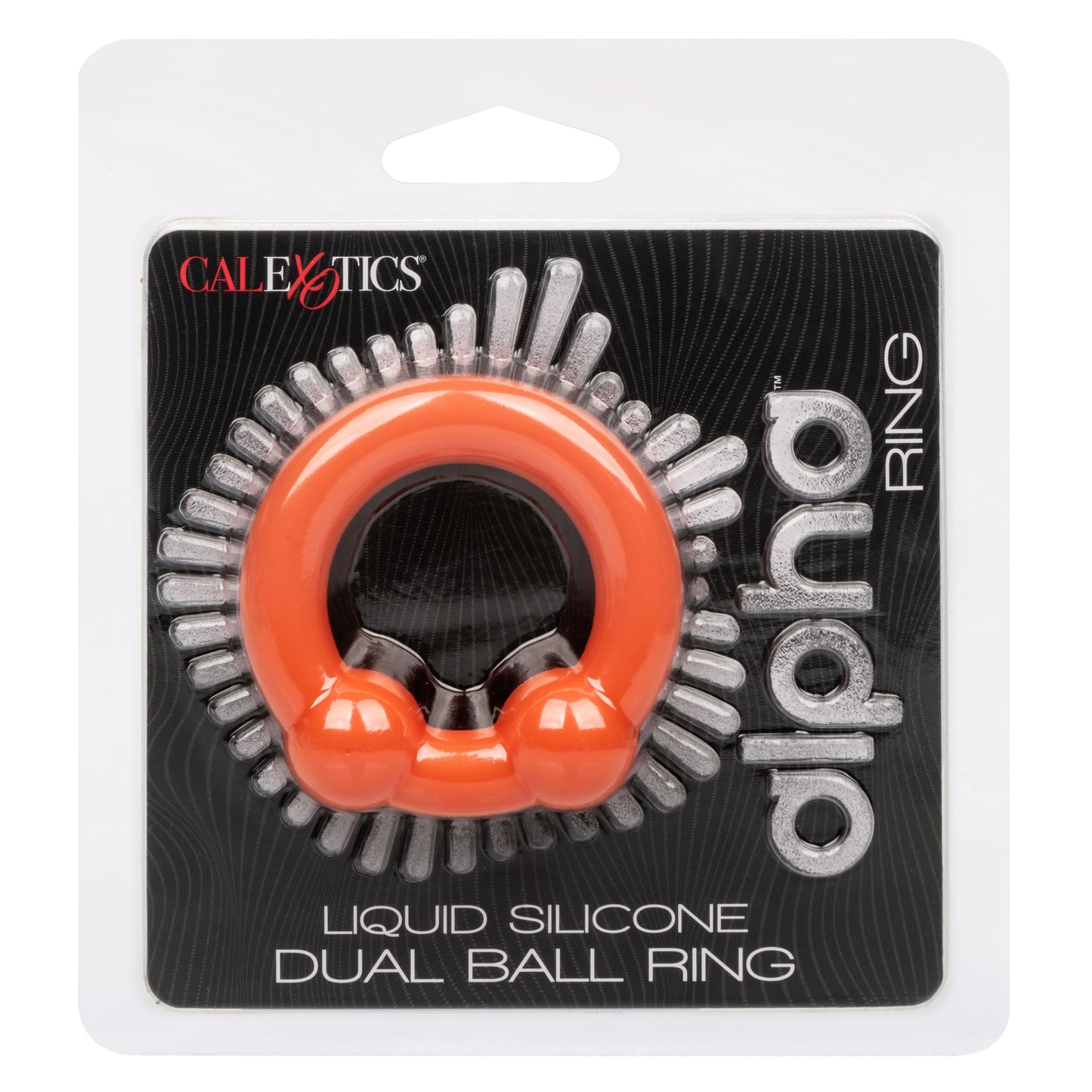 Alpha Liquid Silicone Dual Ball Ring Orange Ultra Stretchy Enhancer Ring > Cock Ring > Single - Tophatter Daily Deals