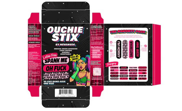 Naughty Naughty XXX Ouchie Stix – 40-Pack Bandages > Novelties > Gag Gifts - Tophatter Daily Deals