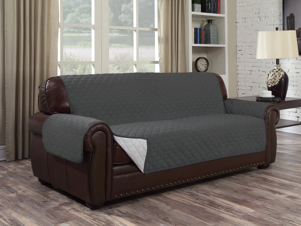Water Resistant Reversible Couch Cover - Comes in 3 Sizes & 4 Colors! Furniture & Decor - Tophatter Daily Deals