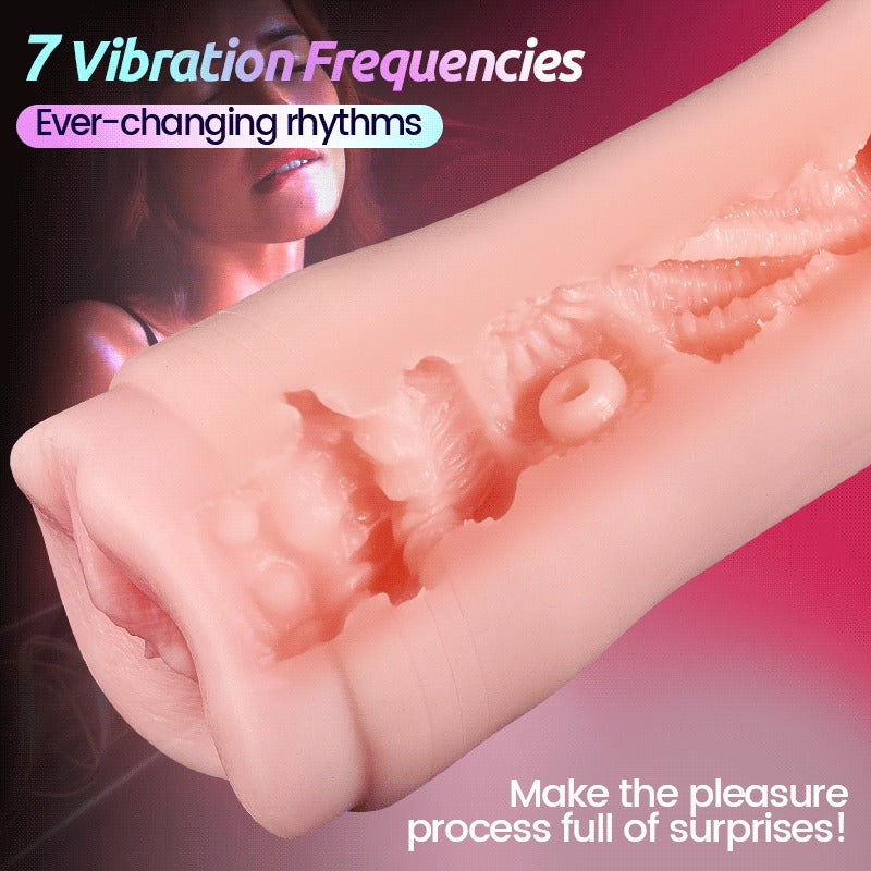 Thrill - 10 Vibrations 7 Frequencies 3 Intensities Simulated Masturbator Male Sex Toy Masturbation Cup - Tophatter Daily Deals