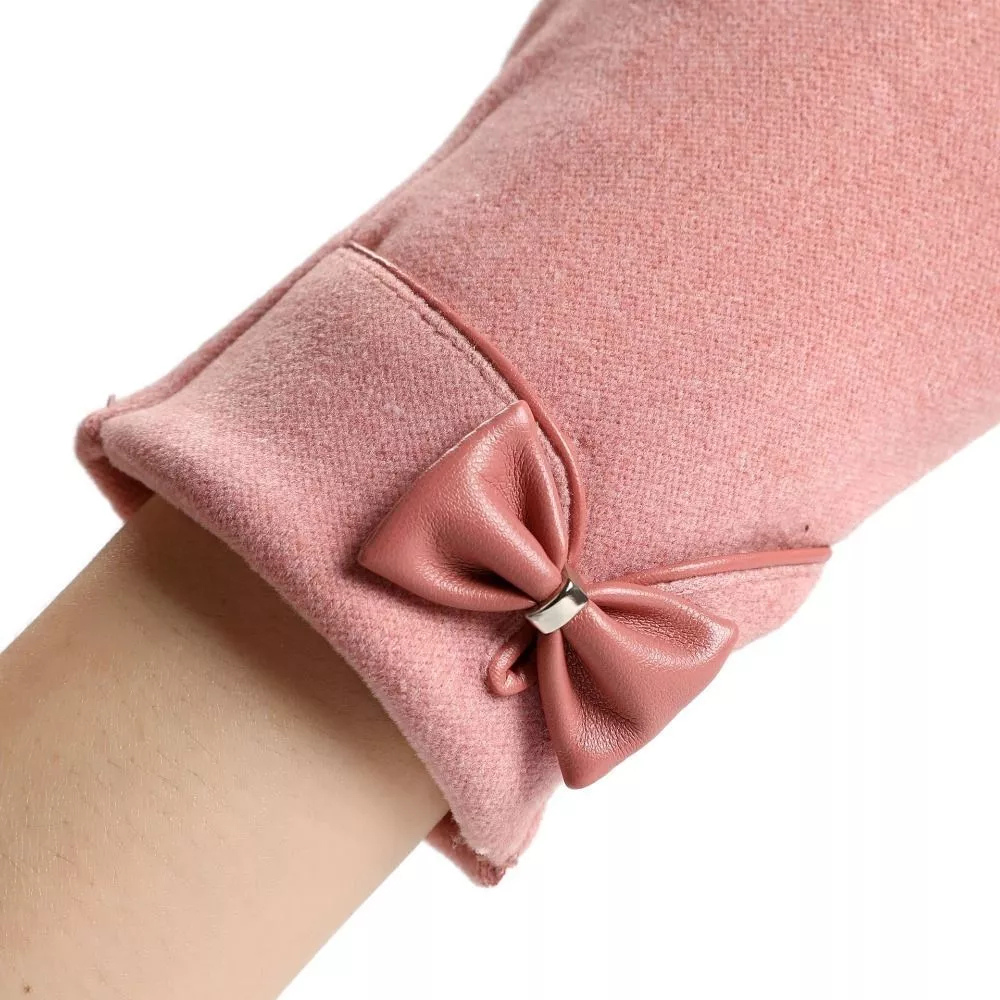 Warm Womens Touchscreen Gloves - Short Fitted Suede Winter - Tophatter Daily Deals