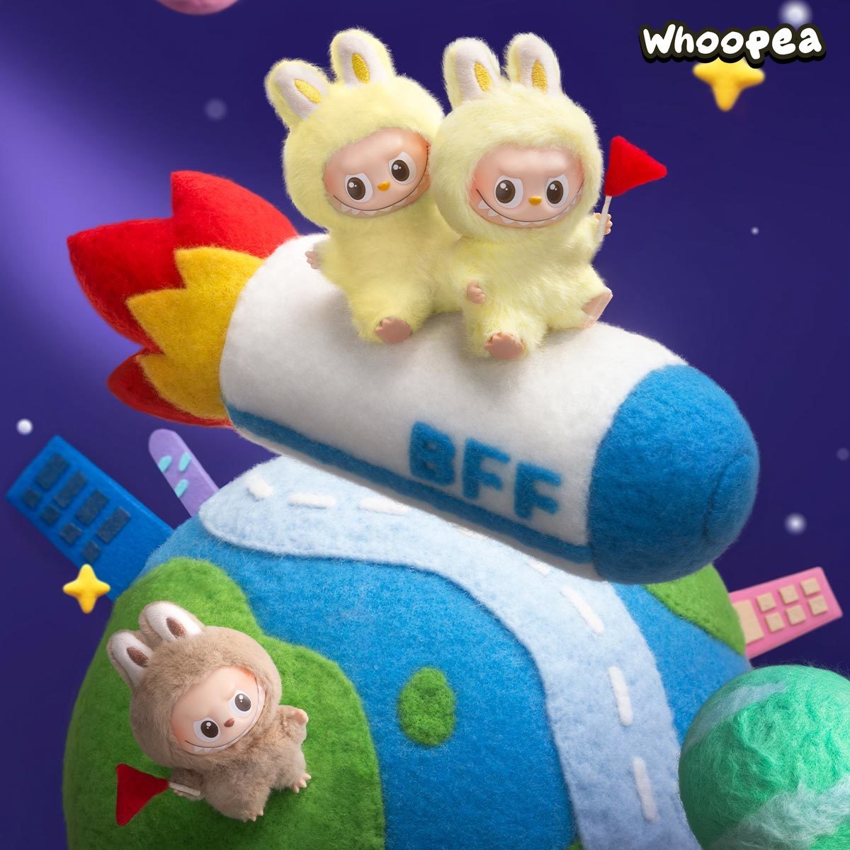 THE MONSTERS Pin for Love Series-Vinyl Plush Pendant Blind Box (N-Z) - Tophatter Daily Deals