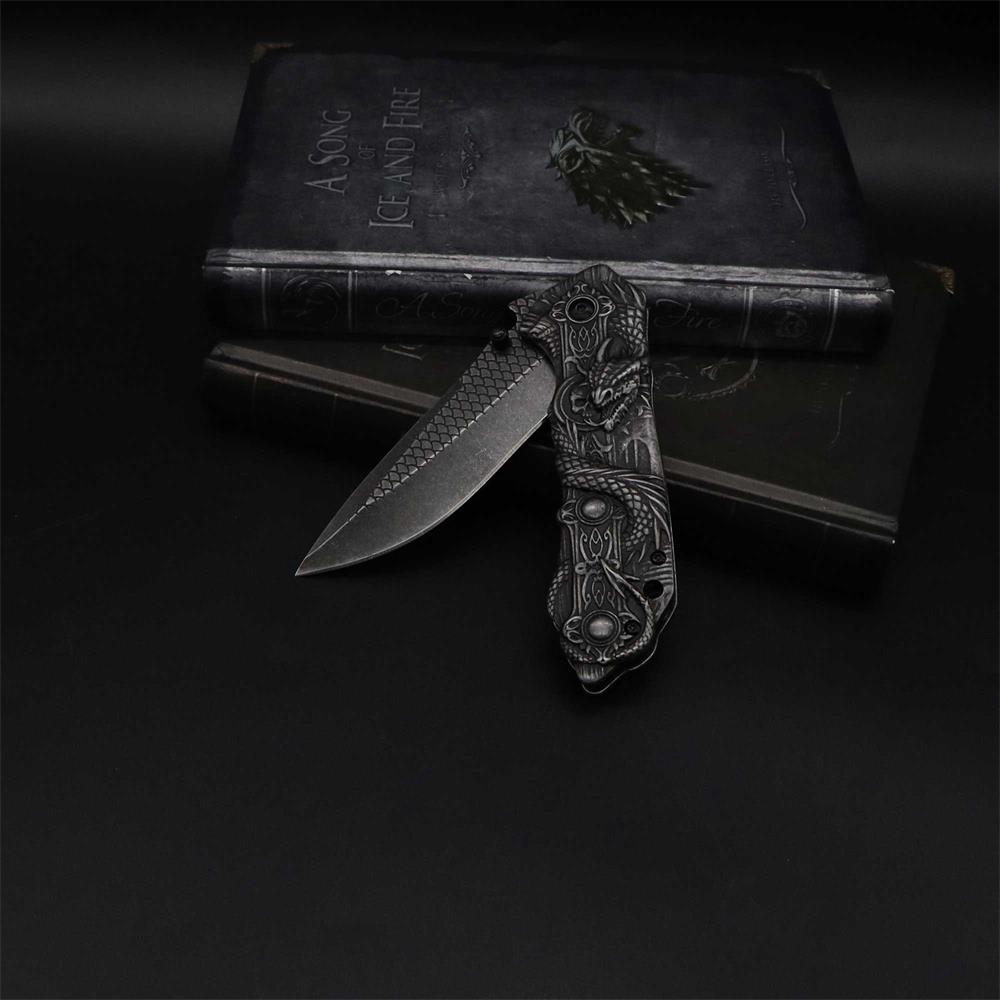 Evil Dragon Sculpture Knife Folding Knife - Tophatter Daily Deals