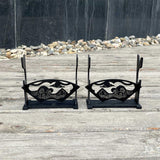 2-Layer Wooden Landscape Pattern Weapon Display Holder - Tophatter Daily Deals