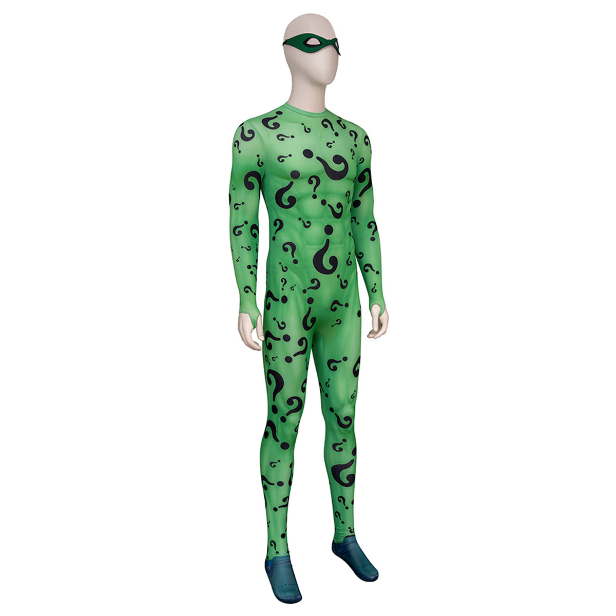 Batman Forever - Riddler Jumpsuit Cosplay Costume Costume - Tophatter Daily Deals