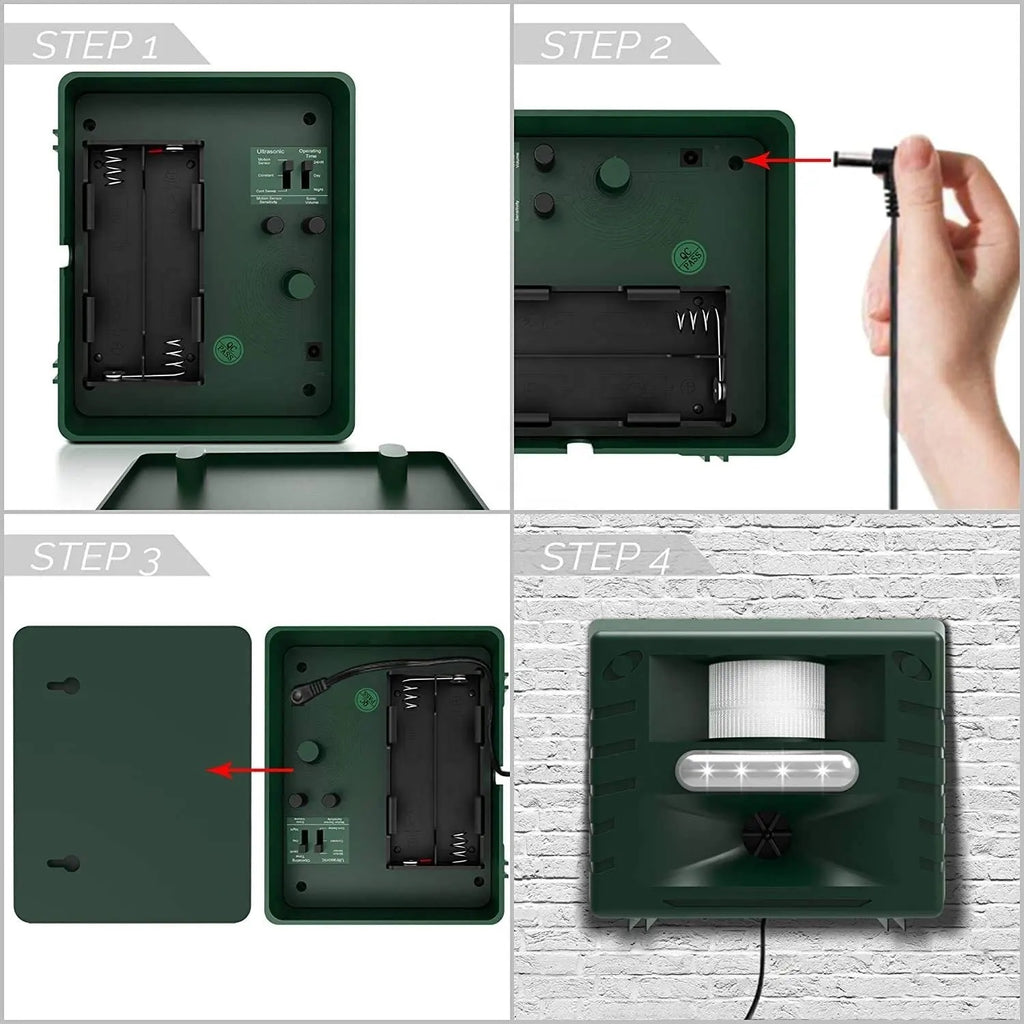 Ultrasonic Bird Repeller Outdoor Weatherproof Fall 2025 - Tophatter Daily Deals