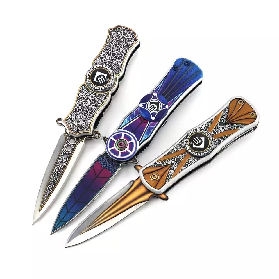 Fidget Spinner Knife Pocket Fingertip Gyro Flip Knife - Tophatter Daily Deals