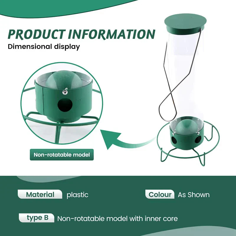 Squirrel Proof Bird Feeder Rotating Perch Fall 2025 - Tophatter Daily Deals