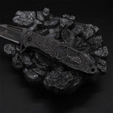 Fantastic Reindeer in the Mirror Folding Knife - Tophatter Daily Deals