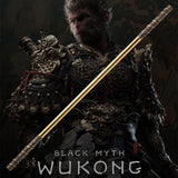 Black MYTH Wukong Golden Band Cudgel, Sage of Qi Tian Da Sheng Ruyi Golden Band Cudgel 120cm - Tophatter Daily Deals