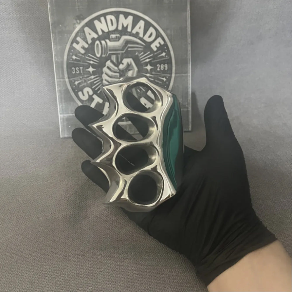 Stainless Steel 4-Finger Knuckle Duster - Self-Defense Weapon - Tophatter Daily Deals