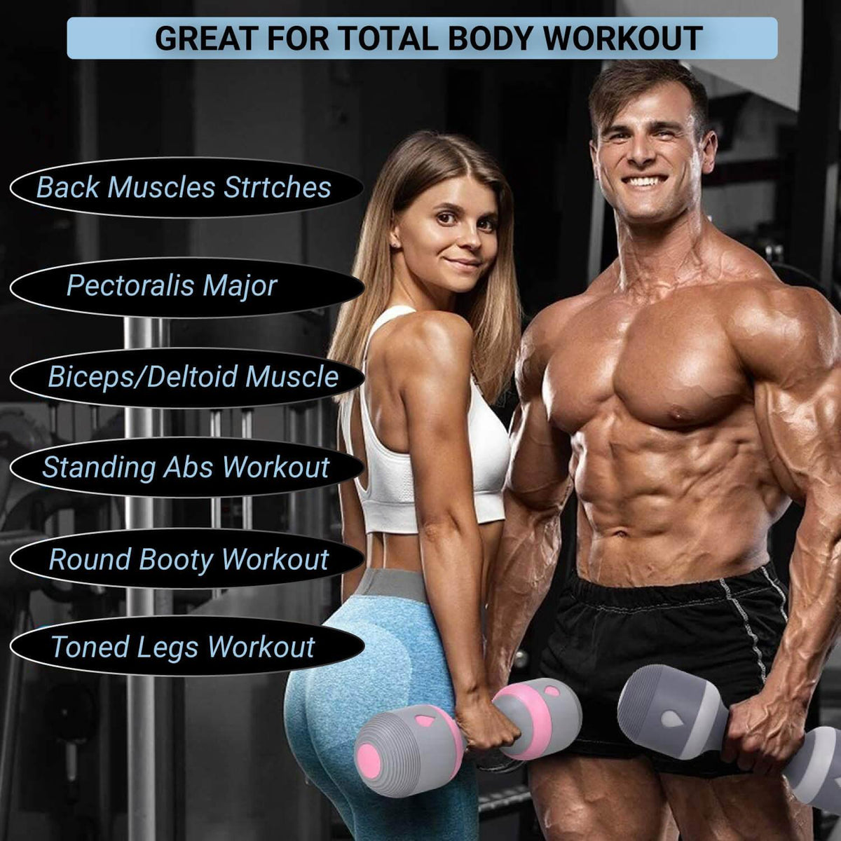 Weights Dumbbell Set - 5-IN-1 Adjustable Weights Dumbbell Set Dumbbeells - Tophatter Daily Deals