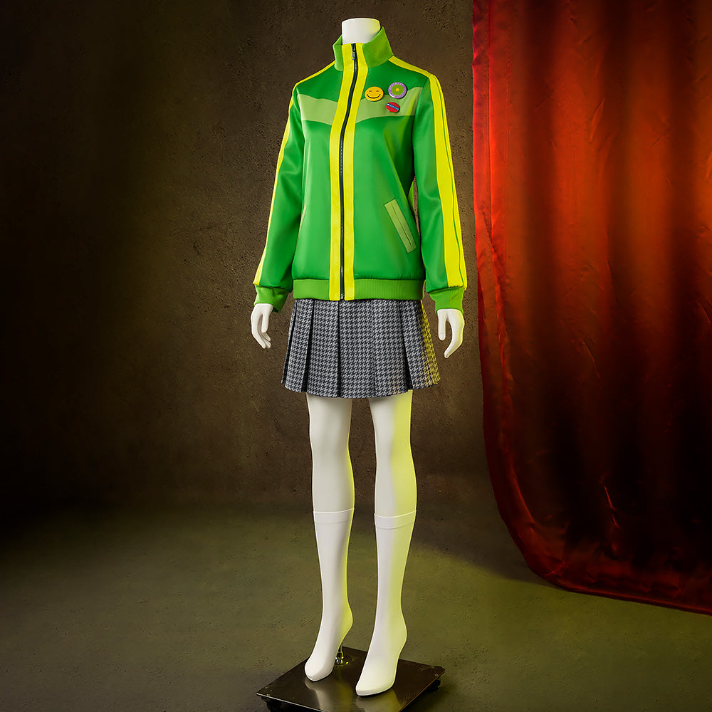 Persona 4 Golden Satonaka Chie Green Cosplay Costume Costume - Tophatter Daily Deals