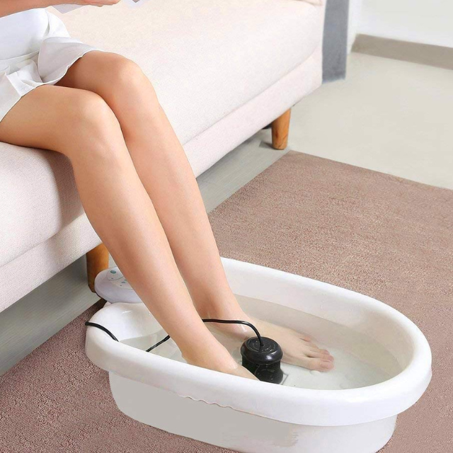 Ionic Foot Detox Spa Bath With Whirlpool Vibrating Massage - Tophatter Daily Deals