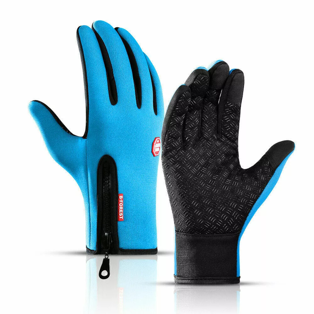 Heated Winter Gloves Thermal Sports Gear Fall 2025 Powder Blue - Tophatter Daily Deals