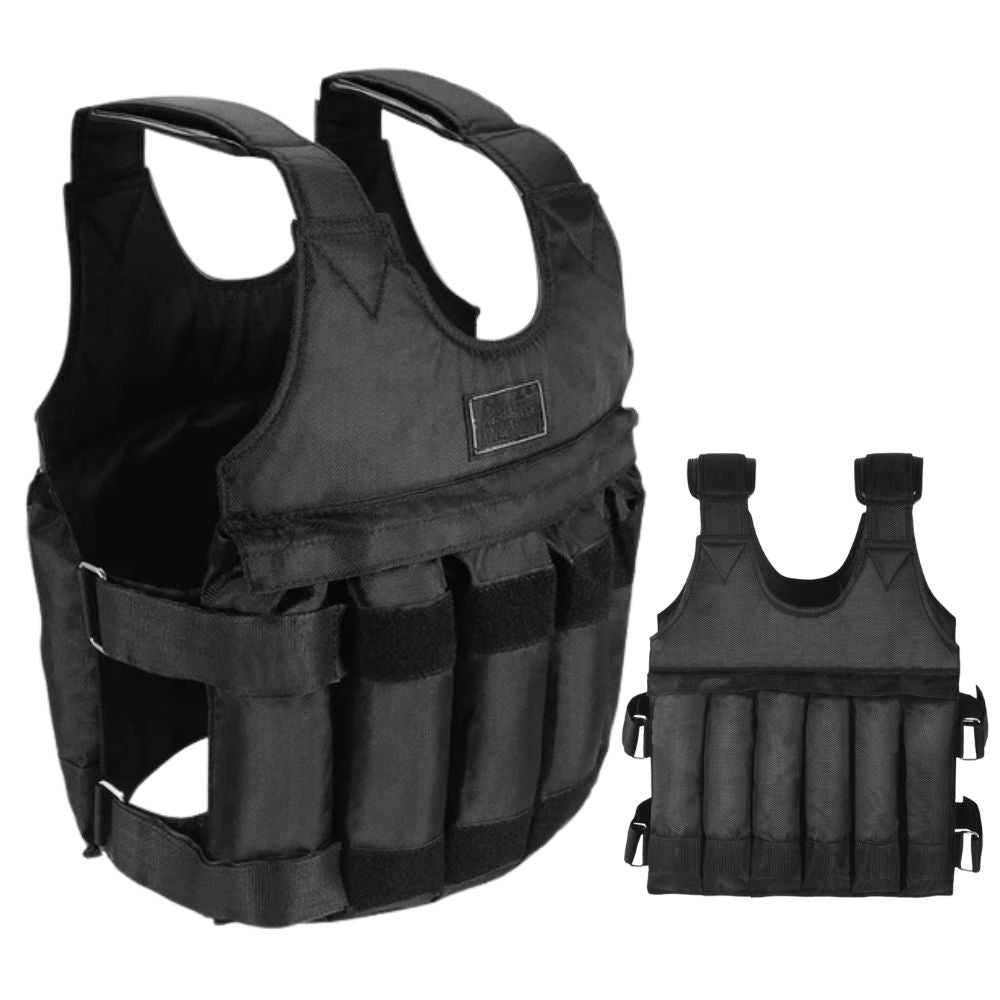 Weighted Vest 110 Pound Adjustable Workout Vest Durable - Tophatter Daily Deals
