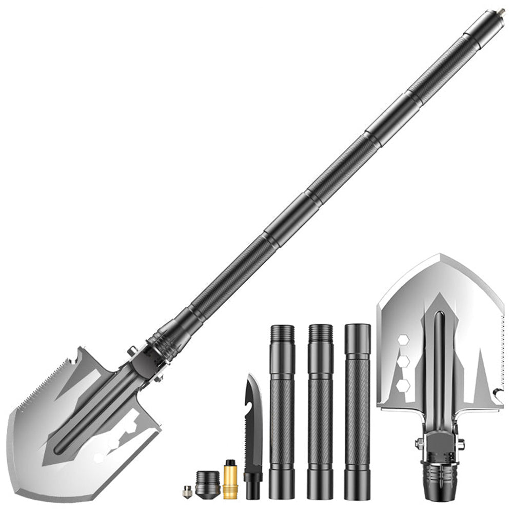 Military Tactical Multifunction Shovel Outdoor Nuggets Tools - Tophatter Daily Deals