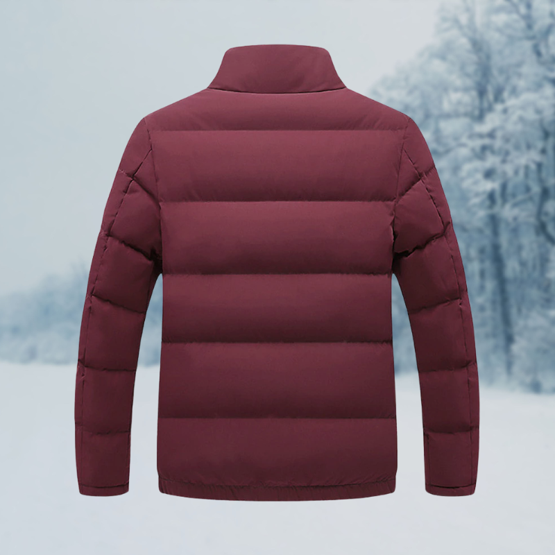 Warm Cozy Men's Jacket - Puffer, Sherpa Lined, Commuting - Tophatter Daily Deals