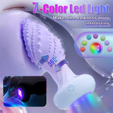 Little Monster - 360° rotating anal vibrator, 10 vibration frequencies, 7-color LED light Anal Toys - Tophatter Daily Deals