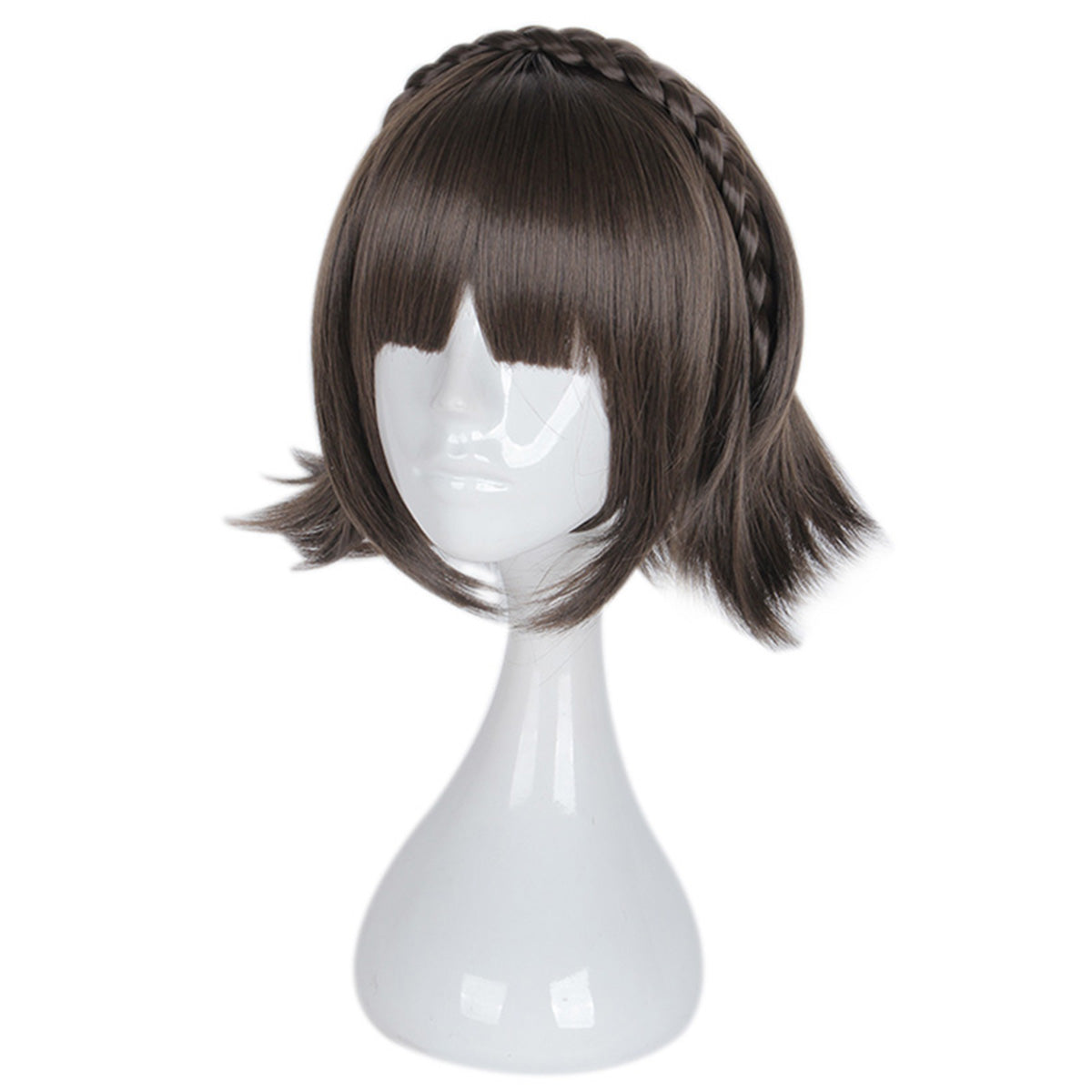 Persona 5 Makoto Niijima Brown Cosplay Wig - B Edition Wig - Tophatter Daily Deals