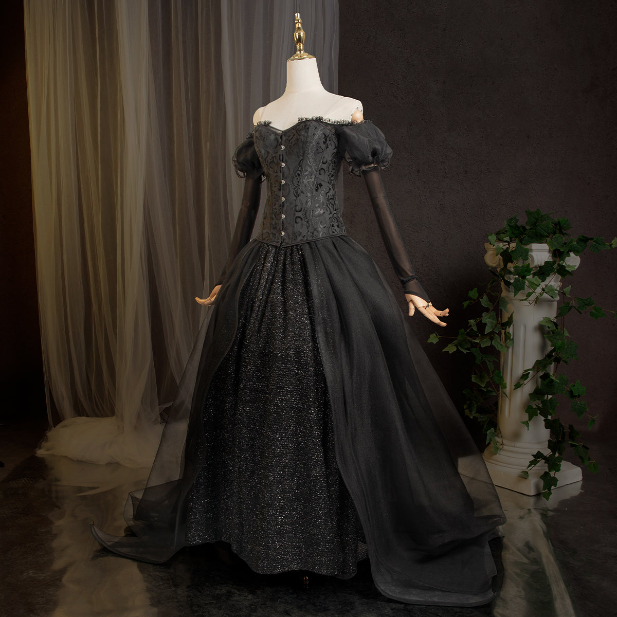 Beetlejuice2 2024 Movie Halloween Delores LaFerve Dark Lady Dress Cosplay Costume - Tophatter Daily Deals