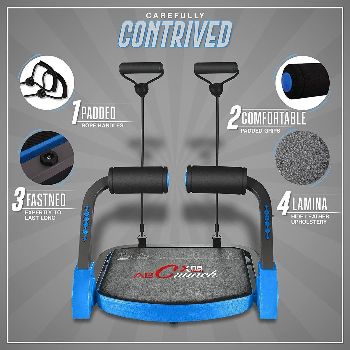 Multi Functional Ab Cruncher Abdominal Abs Core Fitness Trainer Exercise & Fitness - Tophatter Daily Deals