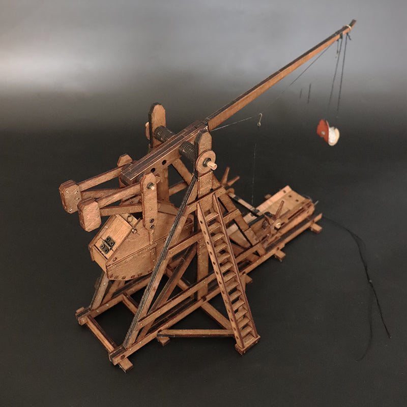 AM003 Stone thrower Wooden Mechanical Military Hobby Toys Kits For Adult 3D Mechanical Model Kit - Tophatter Daily Deals