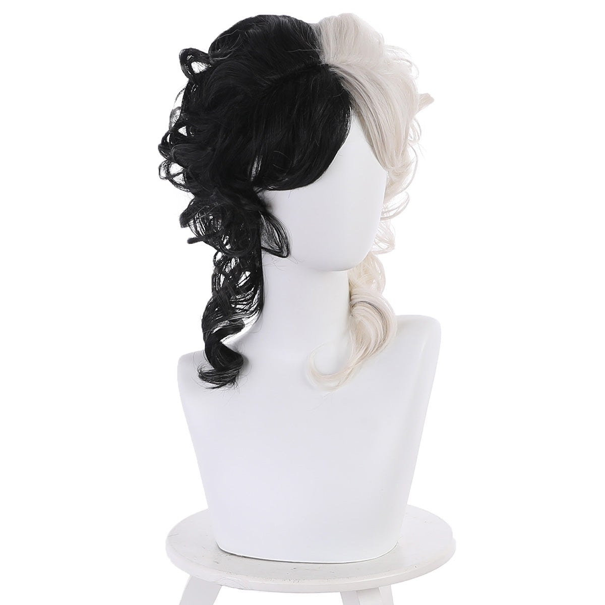 Disney Movie Cruella de Vil Black Silver Cosplay Wig D Edition Wig - Tophatter Daily Deals