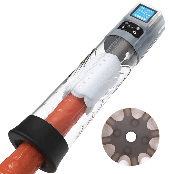 Acmejoy - Robert 2 IN 1 Powerful Vibrating Masturbator Penis Pump with Manual Mode Penis Pumps - Tophatter Daily Deals