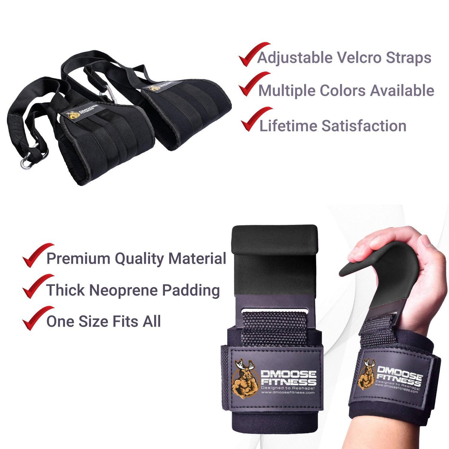 Gym Ankle Cuff - Gym Ankle Cuff for Kickbacks, Glute Workouts, Leg Extensions, Curls Exercise & Fitness - Tophatter Daily Deals